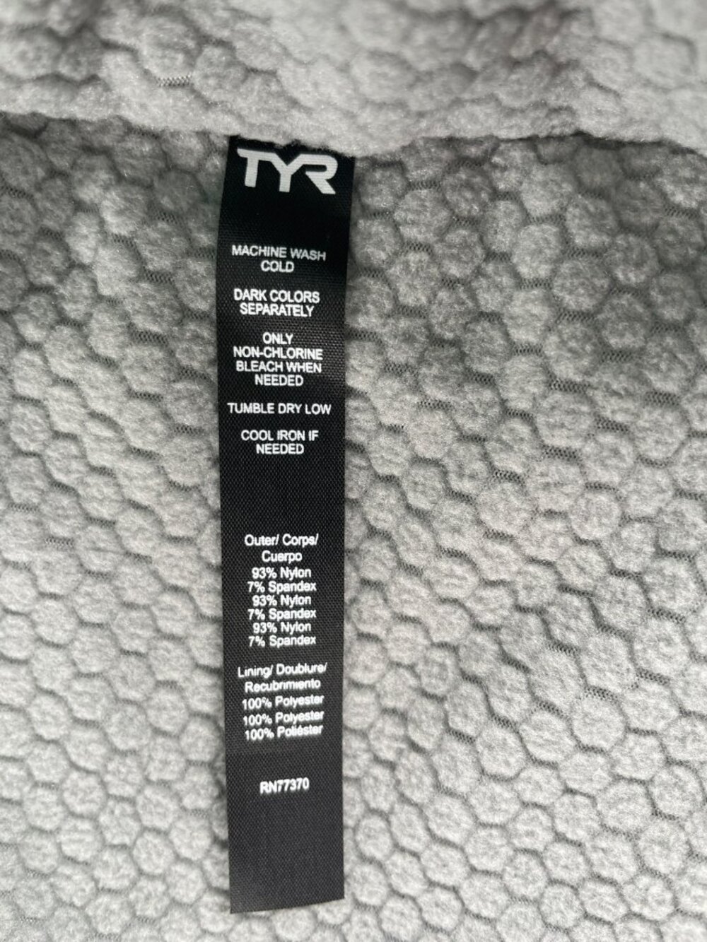 TYR Youth Hydrosphere Alliance Swim Parka Blue Water Repellent Hooded Sz YM NEW - Picture 10 of 10